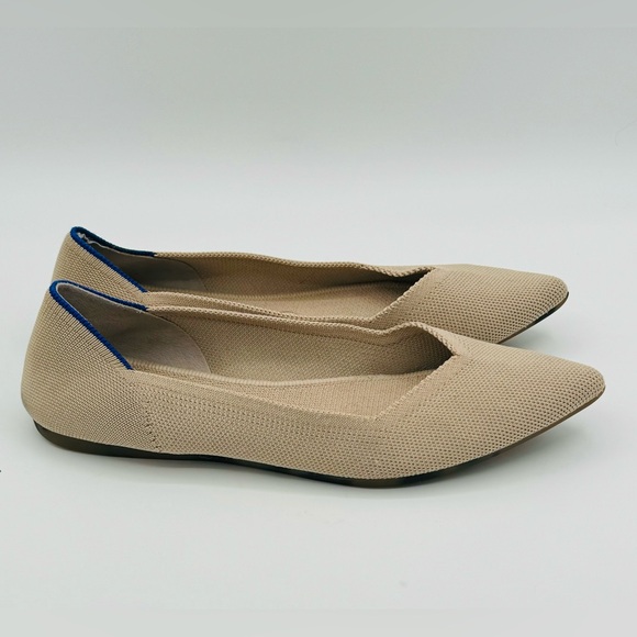 Rothy’s tan ballet pointed toe 9.5 - Picture 2 of 8